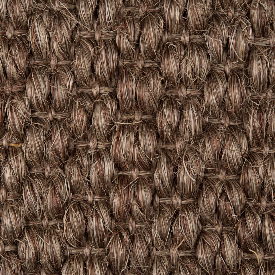 100% sisal in large boucle design, in colour Smoked Timber
