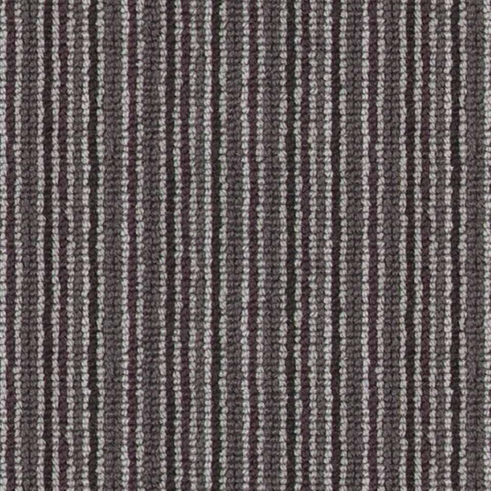 100% wool loop pile carpets in multi stripe design, in colour Violet Cinder 60