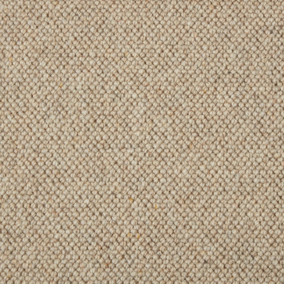100% pure new wool, 3 ply yarn loop carpets. Colour Hare