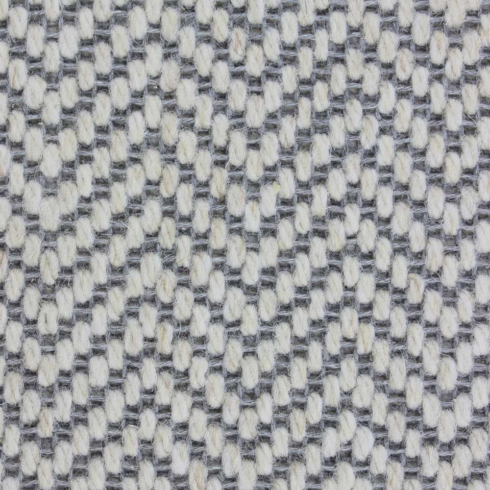 Flat weave wool mix loop pile carpets in herringbone design, in colour Speckle
