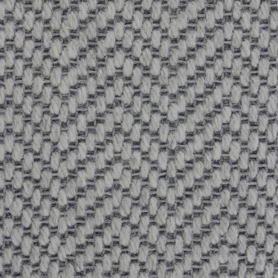 Flat weave wool mix loop pile carpets in herringbone design, in colour Celestial