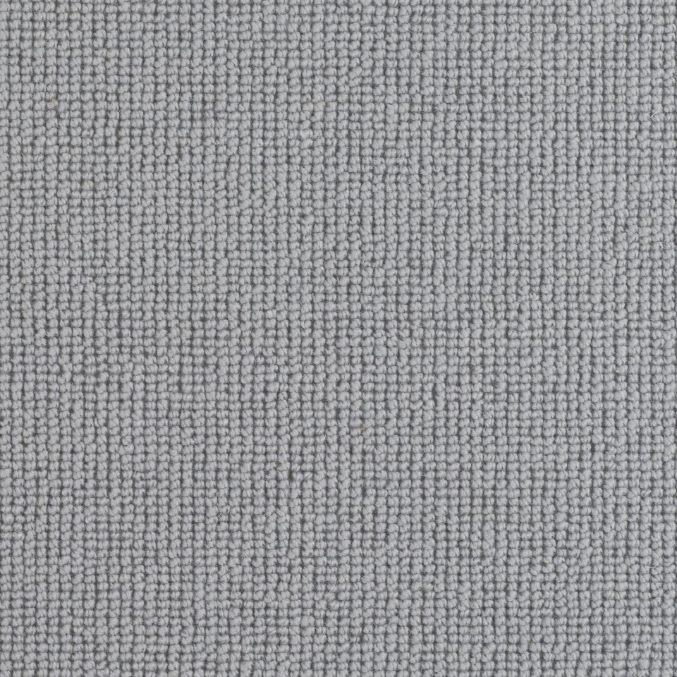 70% wool, 30% Tencel loop carpets in mini boucle design. Colour Steel Boucle 15