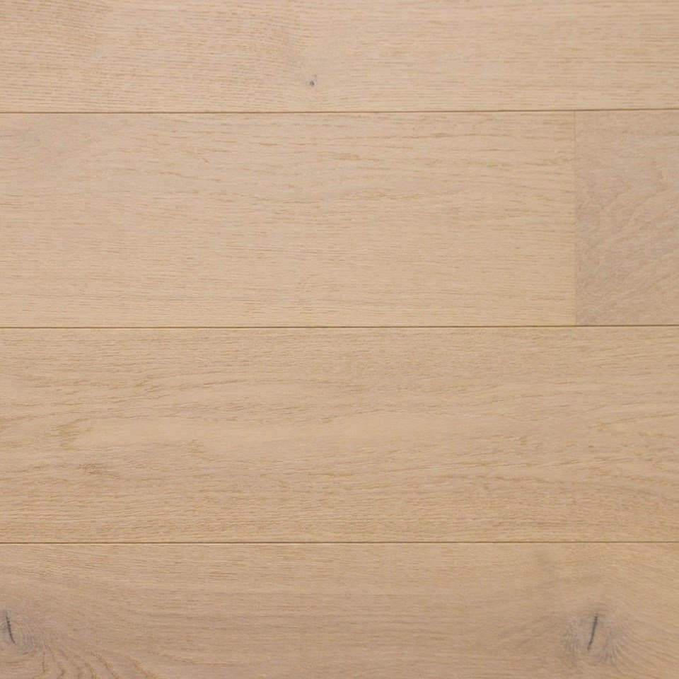 Engineered wooden flooring in colour Pearl White Stained Oak