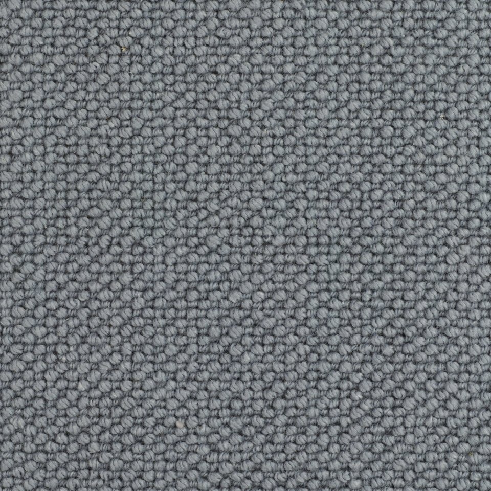 70% wool, 30% Tencel loop carpets in textured design. Colour Powder Classic 14