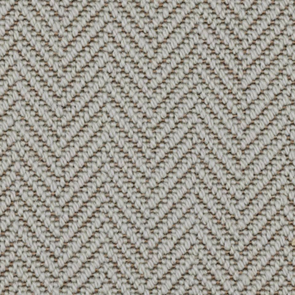 Flat weave, 100% wool loop pile carpets in herringbone design, in colour Twilight