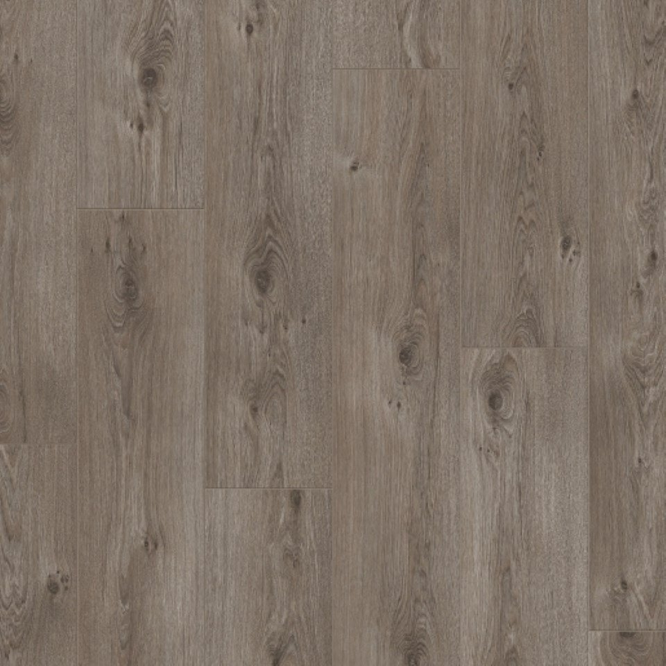Wooden effect 8mm laminate flooring in colour Grey Oak