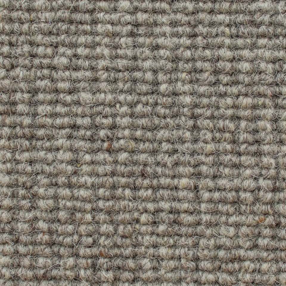100% wool loop pile carpets. Colour Jute