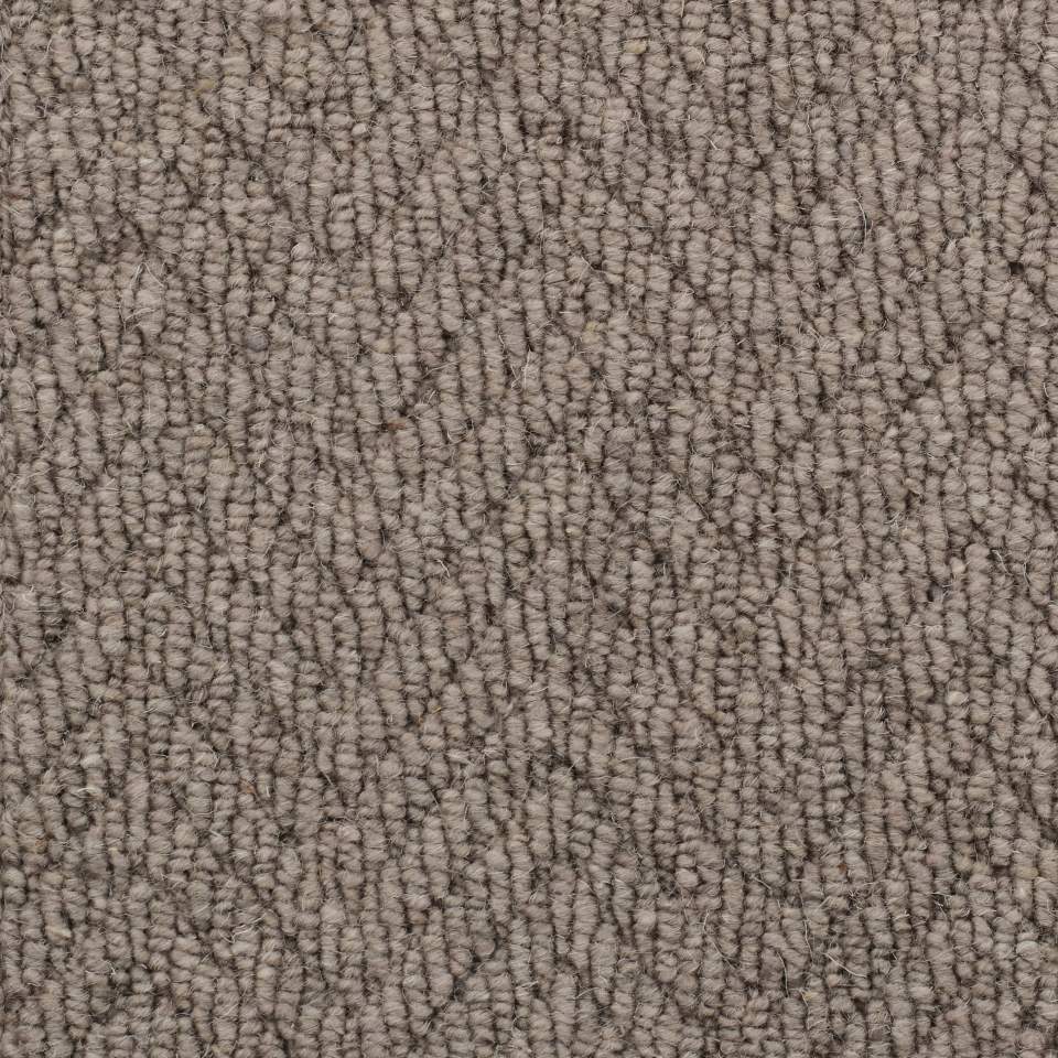 100% wool loop pile carpets in herringbone design, in colour Hush