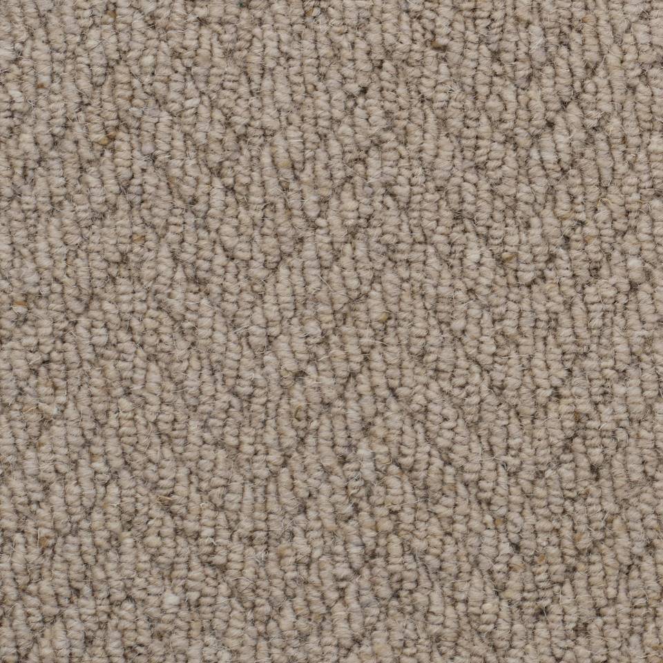 100% wool loop pile carpets in herringbone design, in colour Hay